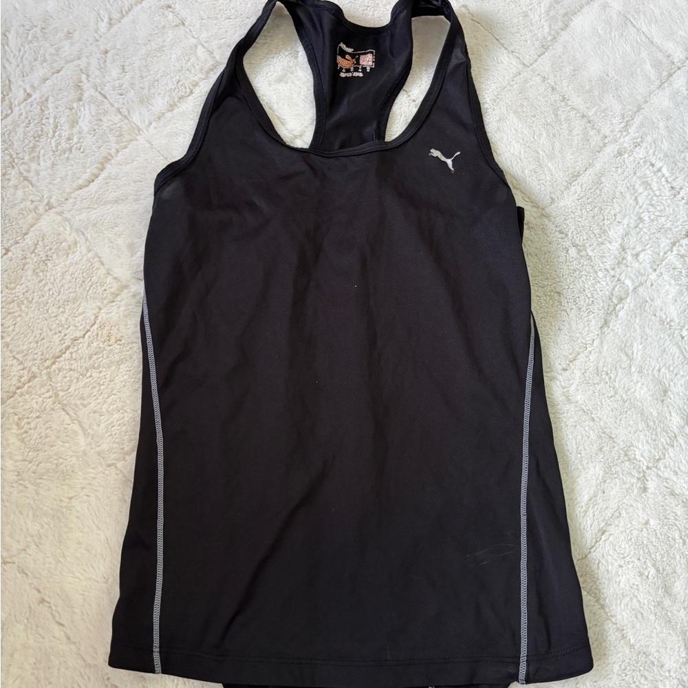 Puma Black Racerback Training Tank Top